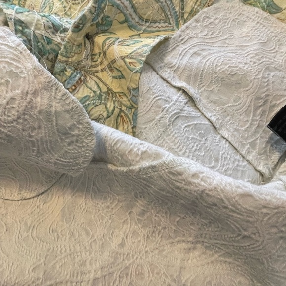 Analogy Petite Women's Jacket Paisley Print | Color: Blue/Yellow | Size: XS/S - Picture 5 of 6